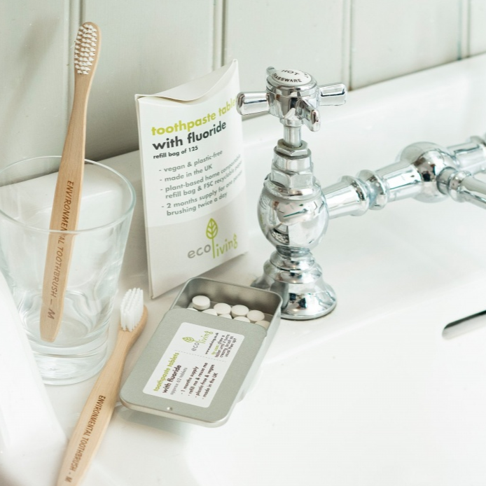 Toothpaste tablets WITH FLUORIDE - Life Before Plastik